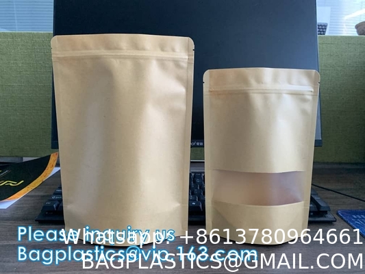 Ziplock And Heat Sealable Bags - Stand Up Food Storage Pouches - Safe Waterproof Packaging Barrier