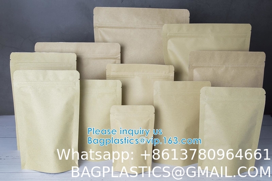 Ziplock And Heat Sealable Bags - Stand Up Food Storage Pouches - Safe Waterproof Packaging Barrier