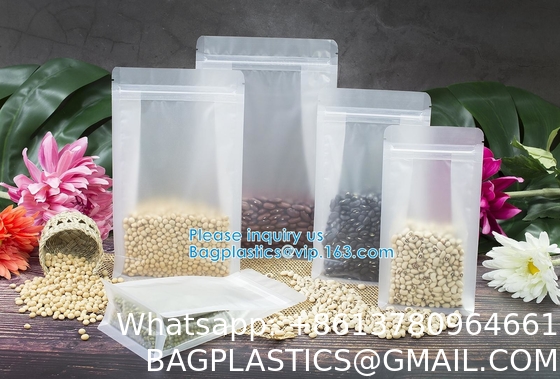 Ziplock And Heat Sealable Bags - Stand Up Food Storage Pouches - Safe Waterproof Packaging Barrier