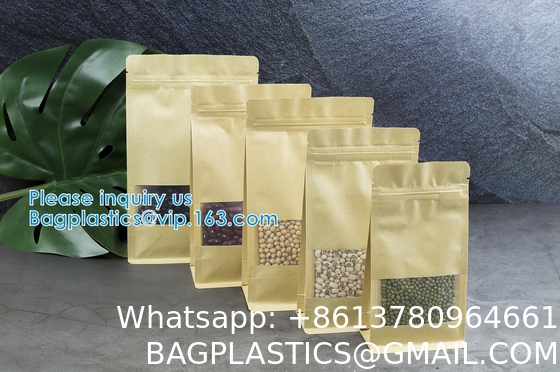 Ziplock And Heat Sealable Bags - Stand Up Food Storage Pouches - Safe Waterproof Packaging Barrier