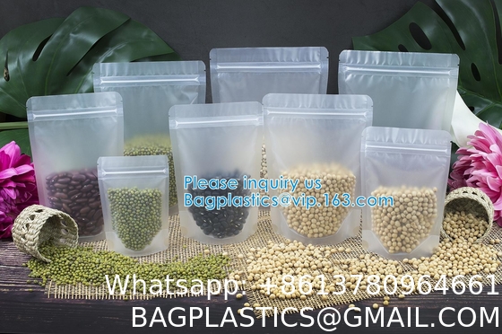 Ziplock And Heat Sealable Bags - Stand Up Food Storage Pouches - Safe Waterproof Packaging Barrier