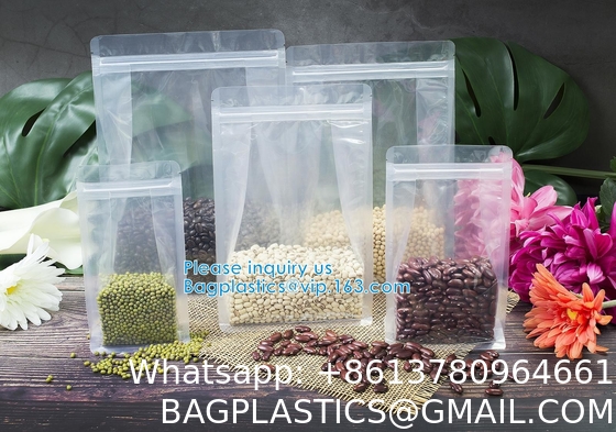 Ziplock And Heat Sealable Bags - Stand Up Food Storage Pouches - Safe Waterproof Packaging Barrier