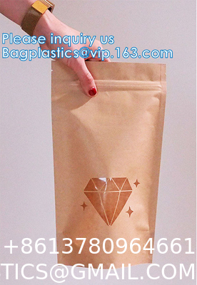 Stand Up Food Bags,Zip Lock Food Storage Bags for Packaging Products,Herbs,Snack,Tea,Spices,Pet Food and Soaps