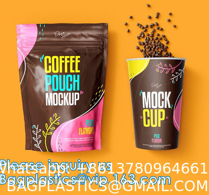 Stand Up Food Bags,Zip Lock Food Storage Bags for Packaging Products,Herbs,Snack,Tea,Spices,Pet Food and Soaps