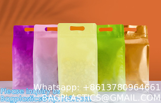 Stand Up Food Bags,Zip Lock Food Storage Bags for Packaging Products,Herbs,Snack,Tea,Spices,Pet Food and Soaps