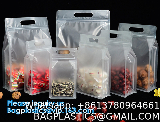 Stand Up Food Bags,Zip Lock Food Storage Bags for Packaging Products,Herbs,Snack,Tea,Spices,Pet Food and Soaps