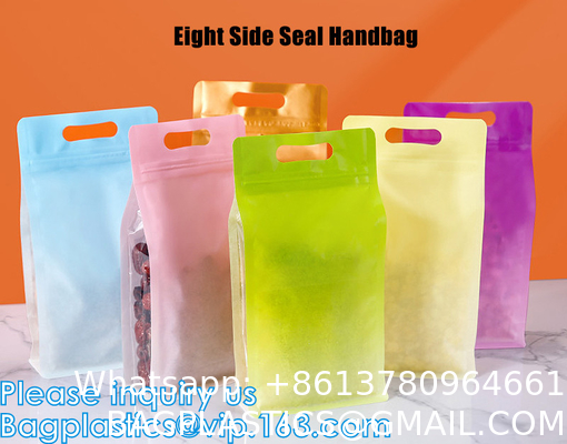Stand Up Food Bags,Zip Lock Food Storage Bags for Packaging Products,Herbs,Snack,Tea,Spices,Pet Food and Soaps