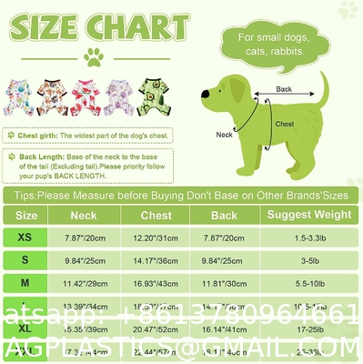 Pet Shirts for Small Dogs Cats,Soft and Breathable Dog Printed Clothes with Cute Patten,Dog Sweatshirt Outfit