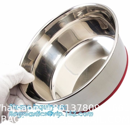 Dog Bowls Non-Slip Stainless Steel Small Cat Food Bowls Unbreakable Thicken Cat Feeder 7 Oz Cat Dishes Suitable