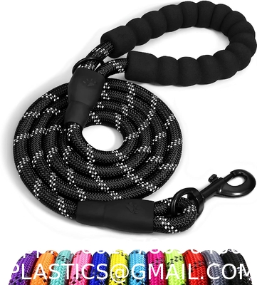 Dog Leash Heavy Duty, Comfortable Padded Handle, Highly Reflective Threads Dog Leash for Large Dogs