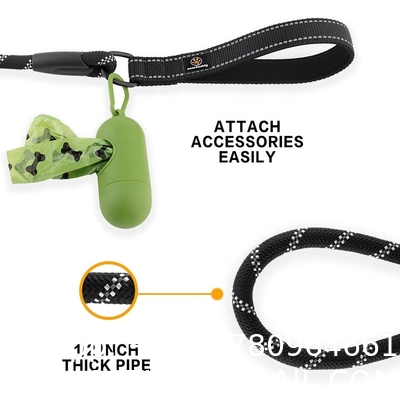 Dog Leash Heavy Duty, Comfortable Padded Handle, Highly Reflective Threads Dog Leash for Large Dogs