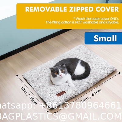 Self Warming Dog Bed Mat, Soft Plush Pet Sleeping Pad for Dog Cats, Winter Pet Blanket for Dog Bed, Couch, Sofa, Car