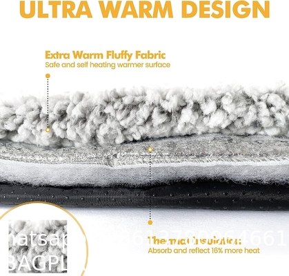 Self Warming Dog Bed Mat, Soft Plush Pet Sleeping Pad for Dog Cats, Winter Pet Blanket for Dog Bed, Couch, Sofa, Car