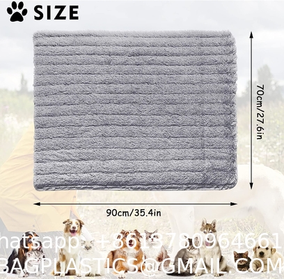 Self Warming Dog Bed Mat, Soft Plush Pet Sleeping Pad for Dog Cats, Winter Pet Blanket for Dog Bed, Couch, Sofa, Car