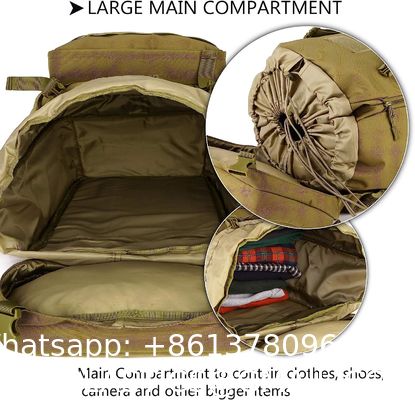 Tactical ornaments Army Backpack, Tactical Hiking Daypack 70-85L ornaments MOLLE Assault Backpack Army Traveling Campi