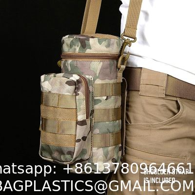 Tactical Molle Water Pouch, Tactical Bottle Holder ornaments Water Bottle Bag Hydration Carrier H20 Pouch Kettle Pouch