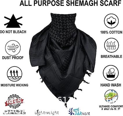 Shemagh Tactical Desert ornaments Head Scarf Motorcycle Face Mask Biker Arab Wrap Summer Keffiyeh Cover Scarves