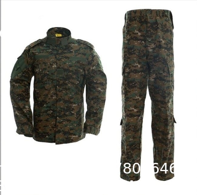 Military Uniform Suit Unisex Lightweight Military Camo Tactical Camo Hunting Combat BDU Uniform Army Suit Set