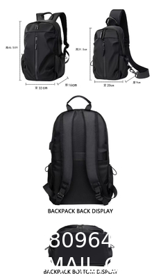 Travel Laptop Backpack, Business Backpack Anti-Theft with USB Charging Port Password Lock, Durable Water Resistant