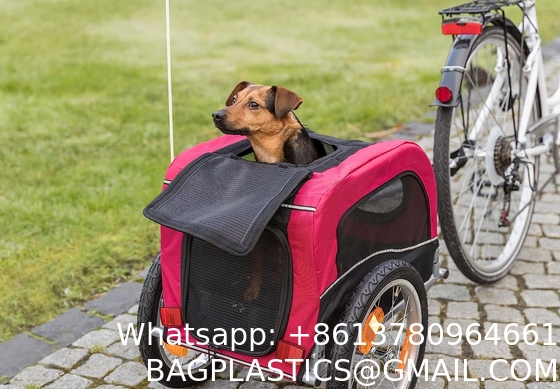 Dog Bike Trailer, Folding Pet Dog Trailer Cart for Bicycle, Bike Cargo Wagon Carrier w/Universal Hitch & 20" Wheel