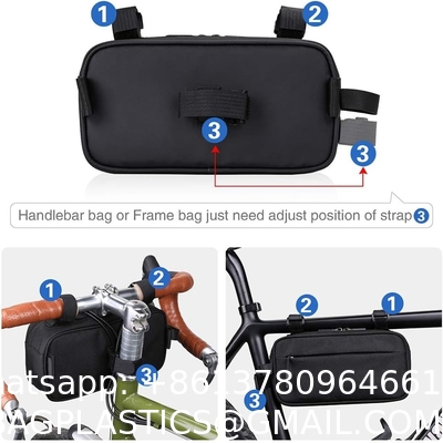 Bike Handlebar Bag, Multifunctional Mountain Bike Crossbar Front Bag Road Bike Basket Bicycle Frame Bag Waist