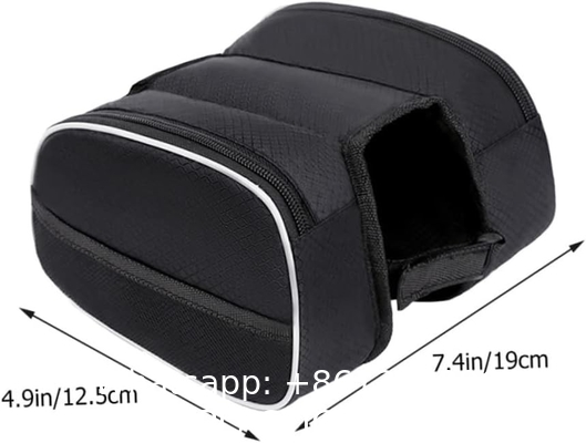 Bike Phone Front Frame Bag Waterproof Bicycle Handlebar Bag With Touch Screen Cell Phone Case Holder Cycling Storage