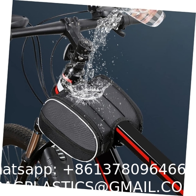 Bike Phone Front Frame Bag Waterproof Bicycle Handlebar Bag With Touch Screen Cell Phone Case Holder Cycling Storage