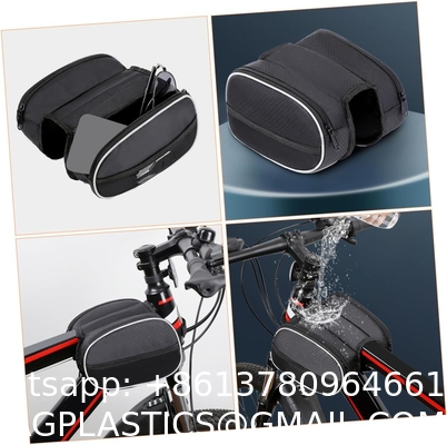 Bike Phone Front Frame Bag Waterproof Bicycle Handlebar Bag With Touch Screen Cell Phone Case Holder Cycling Storage