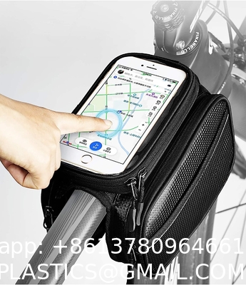 Bike Phone Front Frame Bag Waterproof Bicycle Handlebar Bag With Touch Screen Cell Phone Case Holder Cycling Storage