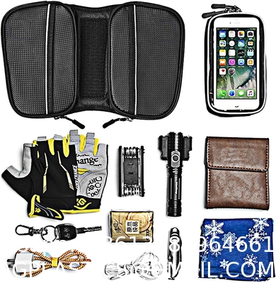 Bike Phone Front Frame Bag Waterproof Bicycle Handlebar Bag With Touch Screen Cell Phone Case Holder Cycling Storage