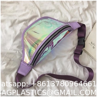 Fashion Laser Waist Bag Transparent All-Match Bag New Waist Bag Ins Women'S Messenger Bag Sports Bag