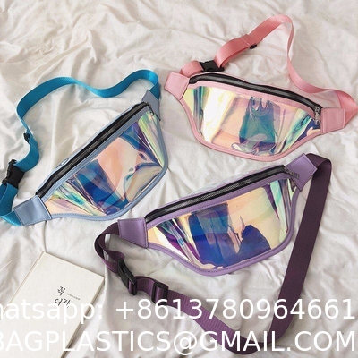 Fashion Laser Waist Bag Transparent All-Match Bag New Waist Bag Ins Women'S Messenger Bag Sports Bag
