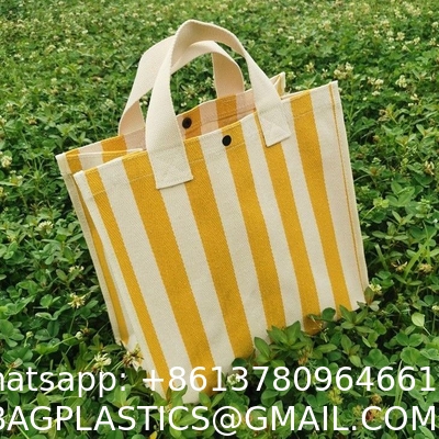 Large-Capacity Hand-Carried Take-Away Lunch Thickened Waterproof Canvas Shopping Bag Portable Portable Travel Bag