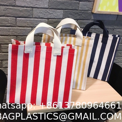 Large-Capacity Hand-Carried Take-Away Lunch Thickened Waterproof Canvas Shopping Bag Portable Portable Travel Bag