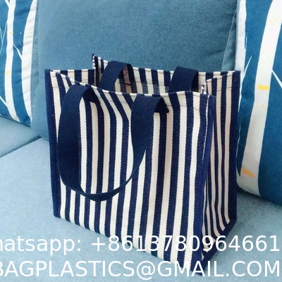 Large-Capacity Hand-Carried Take-Away Lunch Thickened Waterproof Canvas Shopping Bag Portable Portable Travel Bag