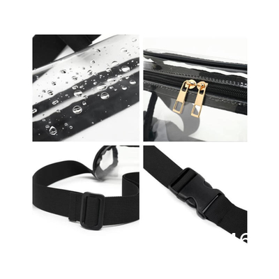 Customized Stadium Approved Clear Belt Bag Fanny Pack for Women Waterproof Clear Waist Bag for Sports Travel