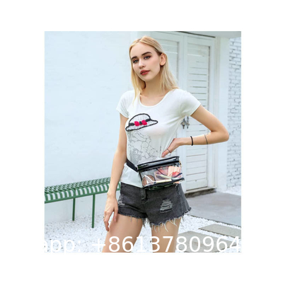 Customized Stadium Approved Clear Belt Bag Fanny Pack for Women Waterproof Clear Waist Bag for Sports Travel