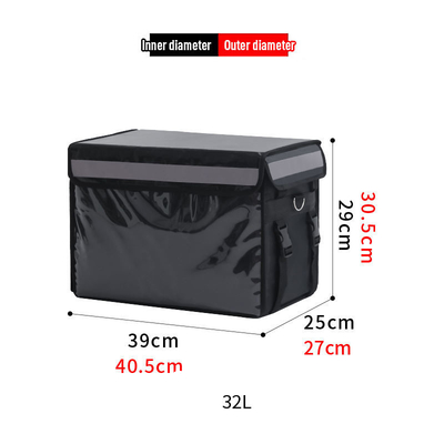 62L Extra Large Cooler Bag Car Ice Pack Insulated Thermal Lunch Pizza Bag Fresh Food Delivery Container Refrigerator Bag