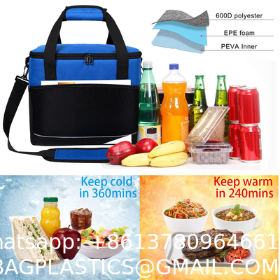 Wholesale Large Ice Cream Cooling Thermal Insulated Bags To Keep Food Cold Cool Lunch Bag For Women Men