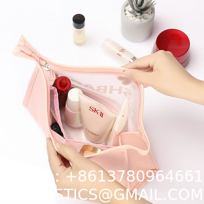 Biodegradable Traincase Travel Artist Women'S Holographic Cosmetic Bags For Makeup Branded Dropshipping Customisable