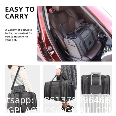 Dog Cat Carrier Airline Approved Pet Carrier Expandable Soft Sided Dog Travel Carrier Bag Dog Saddle Bag Pack