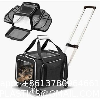 Dog Cat Carrier Airline Approved Pet Carrier Expandable Soft Sided Dog Travel Carrier Bag Dog Saddle Bag Pack