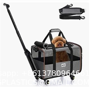 Dog Cat Carrier Airline Approved Pet Carrier Expandable Soft Sided Dog Travel Carrier Bag Dog Saddle Bag Pack