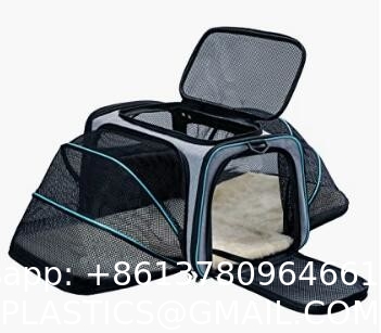 Dog Cat Carrier Airline Approved Pet Carrier Expandable Soft Sided Dog Travel Carrier Bag Dog Saddle Bag Pack