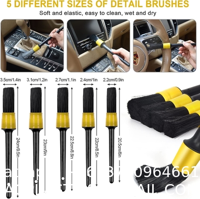 Car Cleaning Tools Kit, Car Detailing Kit, Car Detailing Brush Set with Carry Bag, Auto Drill Brush Car Wash Kit