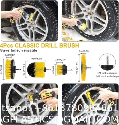 Car Cleaning Tools Kit, Car Detailing Kit, Car Detailing Brush Set with Carry Bag, Auto Drill Brush Car Wash Kit