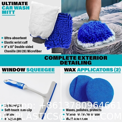Car Cleaning Tools Kit, Car Detailing Kit, Car Detailing Brush Set with Carry Bag, Auto Drill Brush Car Wash Kit