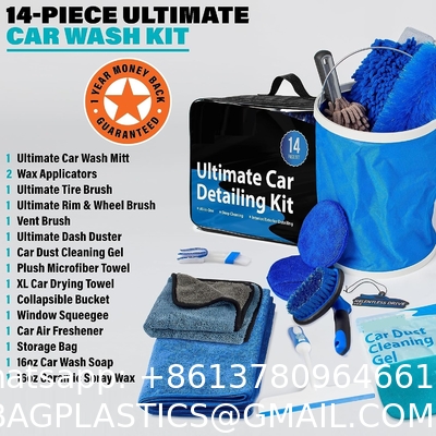Car Cleaning Tools Kit, Car Detailing Kit, Car Detailing Brush Set with Carry Bag, Auto Drill Brush Car Wash Kit