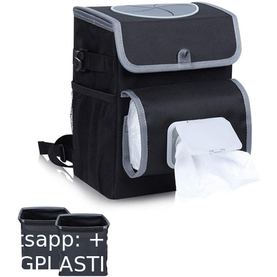 Custom Wholesale Portable Cheap Waterproof 100% Leak Proof Car Trash Can With Lid And Storage Pockets