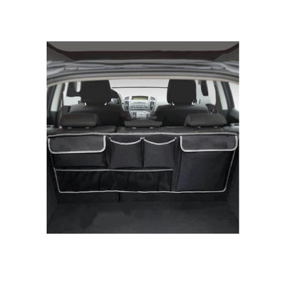 Premier SUV Truck 4 Pockets 2 Mesh Pouches Car Trunk Hanging Back Seat Storage Bag Organizer